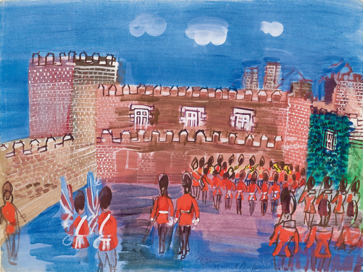 Vartijan vaihtuminen Saint Jamesin palatsissa tekijältä Raoul Dufy