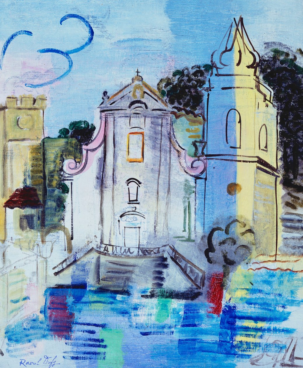 Taorminan kirkko; Leglise de Taormine tekijältä Raoul Dufy