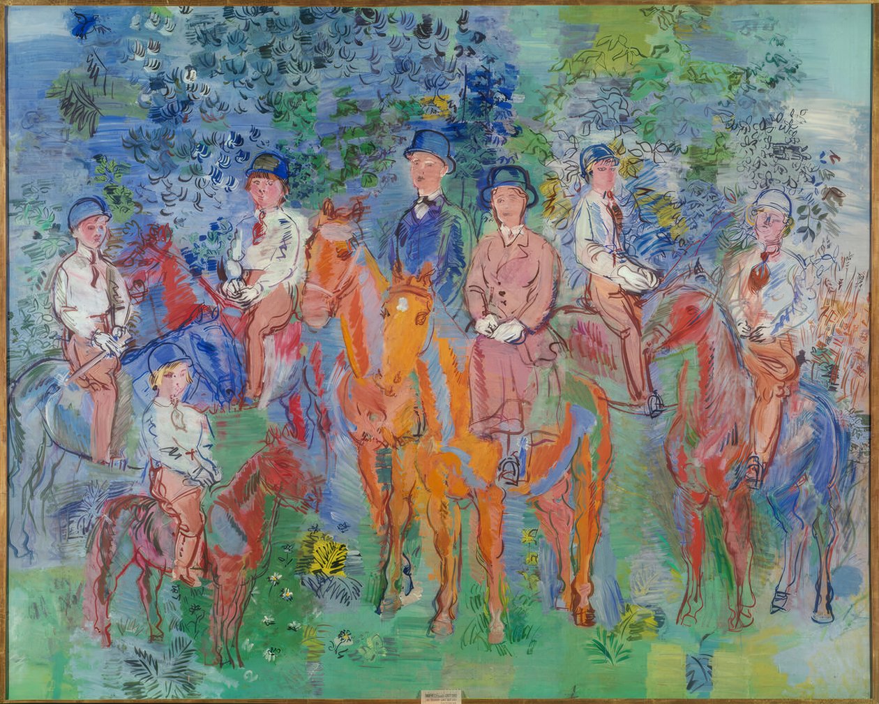 Ratsumiehet metsässä tekijältä Raoul Dufy