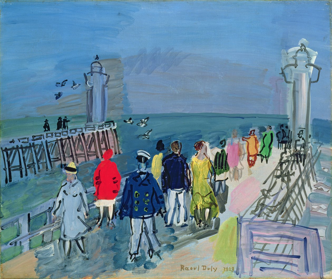 Trouvillen laituri tekijältä Raoul Dufy