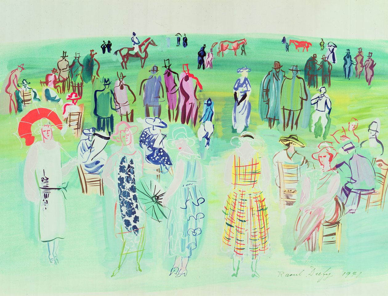 Poiret-mallit kilpailuissa tekijältä Raoul Dufy