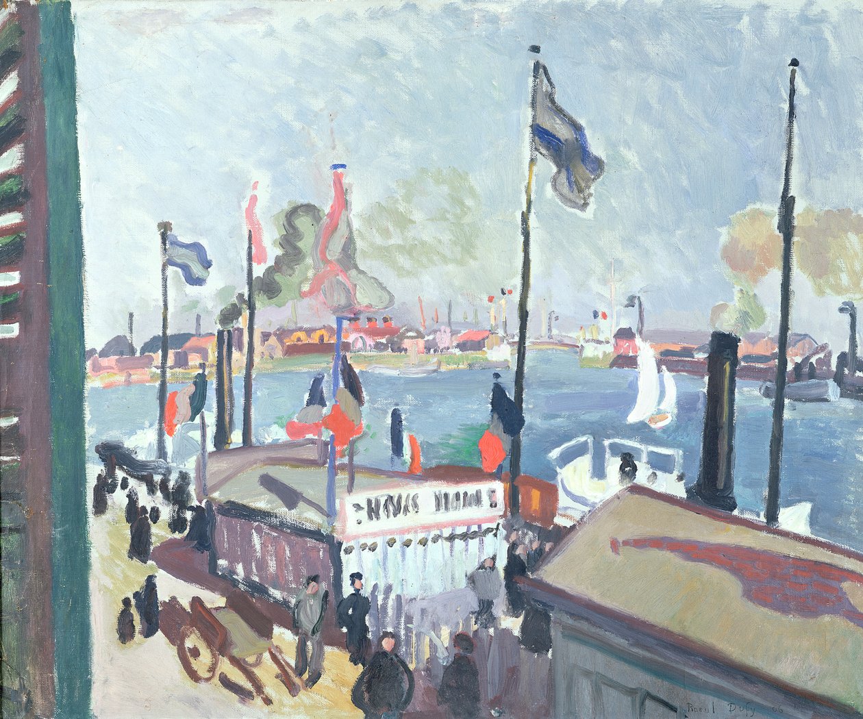 Le Havren satama tekijältä Raoul Dufy