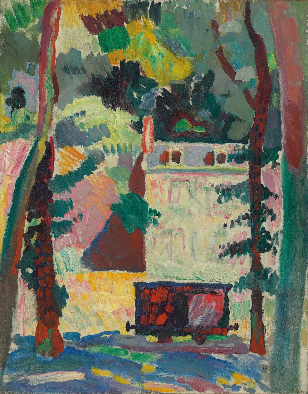 Rautatievaunu; Le petit wagon tekijältä Raoul Dufy