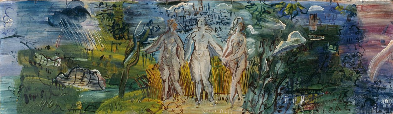 Seine, Marne ja Oise, noin 1938-39 (öljy puulle). tekijältä Raoul Dufy