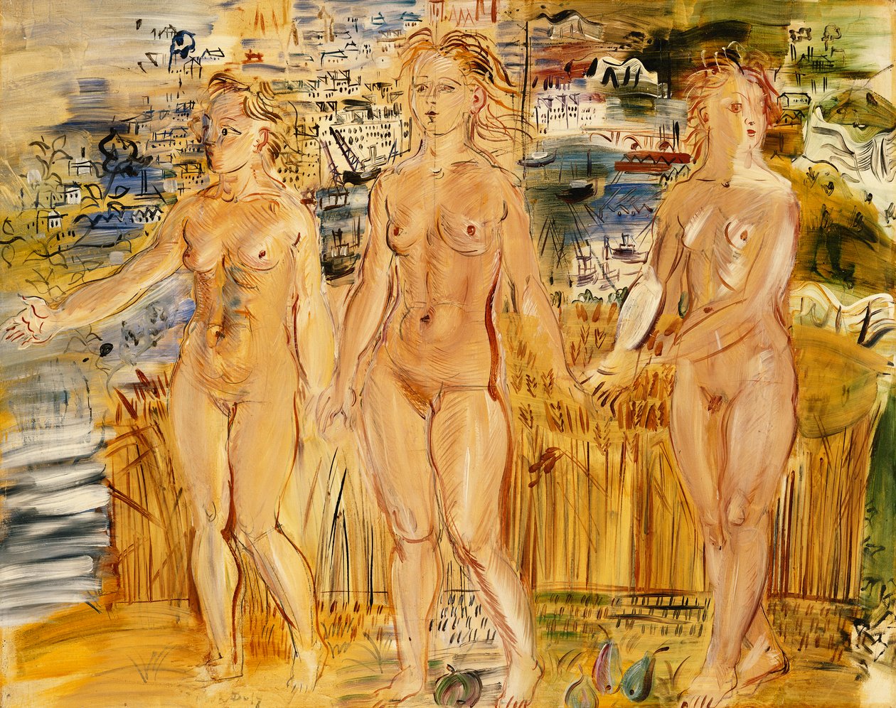 Kolme armoa; Les Trois Graces (Kolme armoa) tekijältä Raoul Dufy
