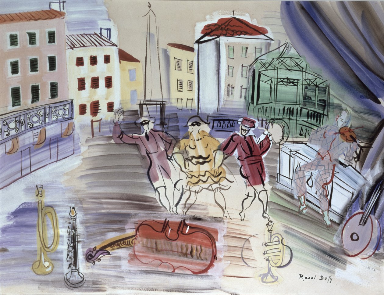 Kolme naamiota tekijältä Raoul Dufy