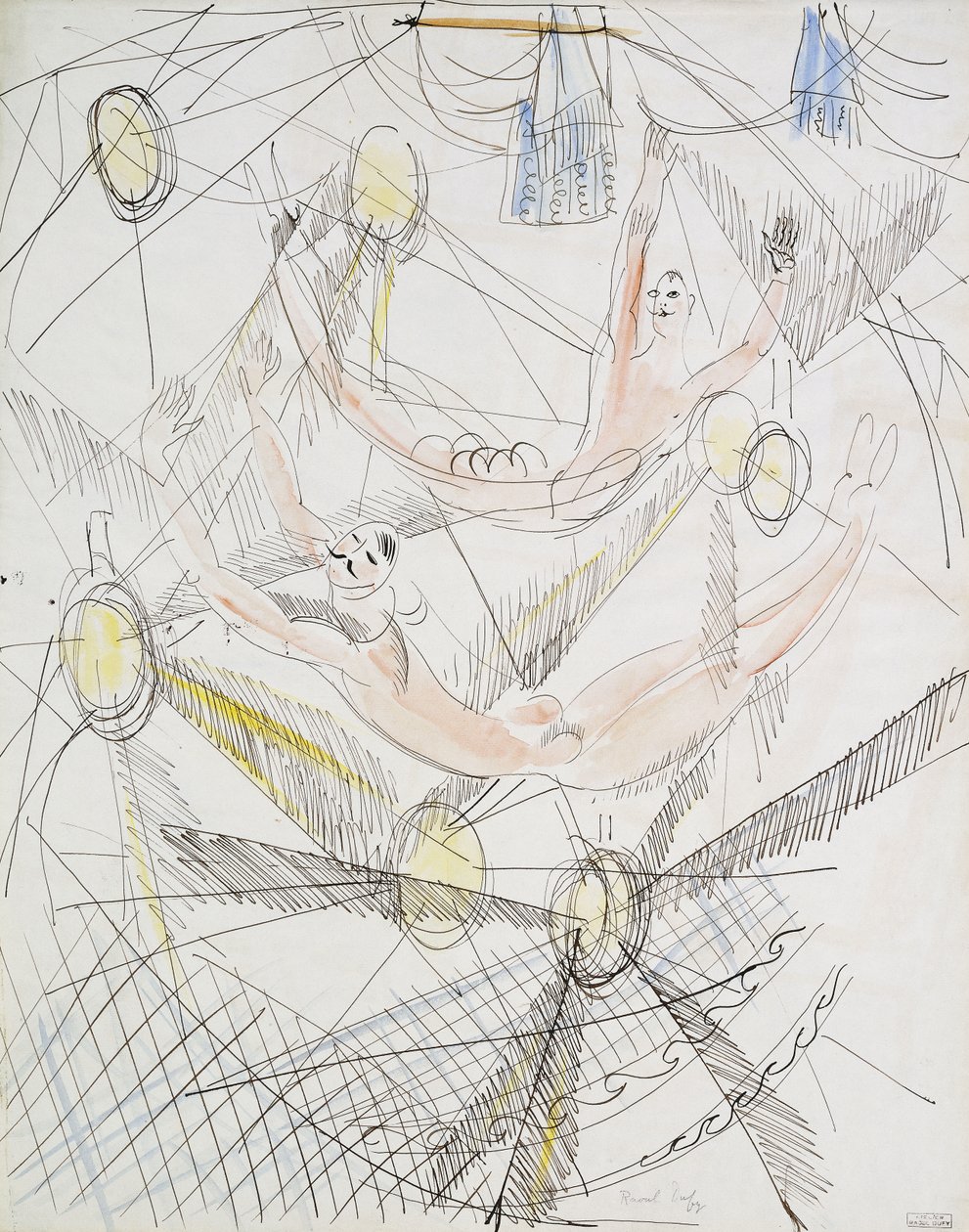 Trapetsit; Les Trapezistes tekijältä Raoul Dufy