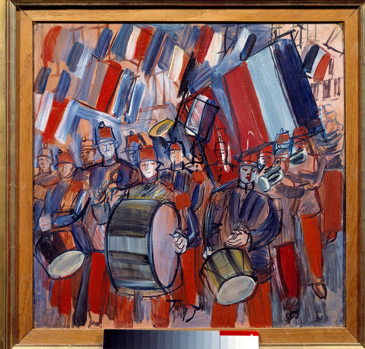 Bändi, 14. heinäkuuta, sotilasparaati tekijältä Raoul Dufy