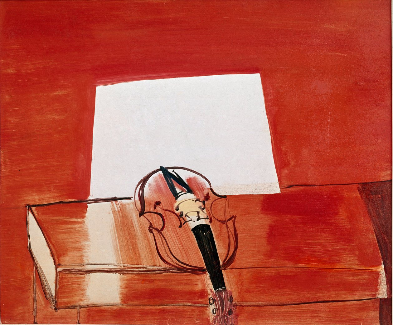 Punainen viulu (öljy kankaalle) tekijältä Raoul Dufy