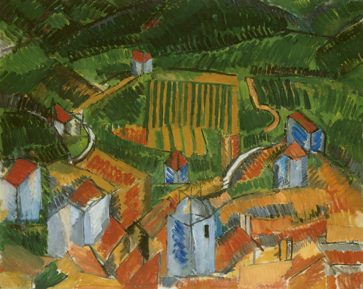 Vence maisema tekijältä Raoul Dufy