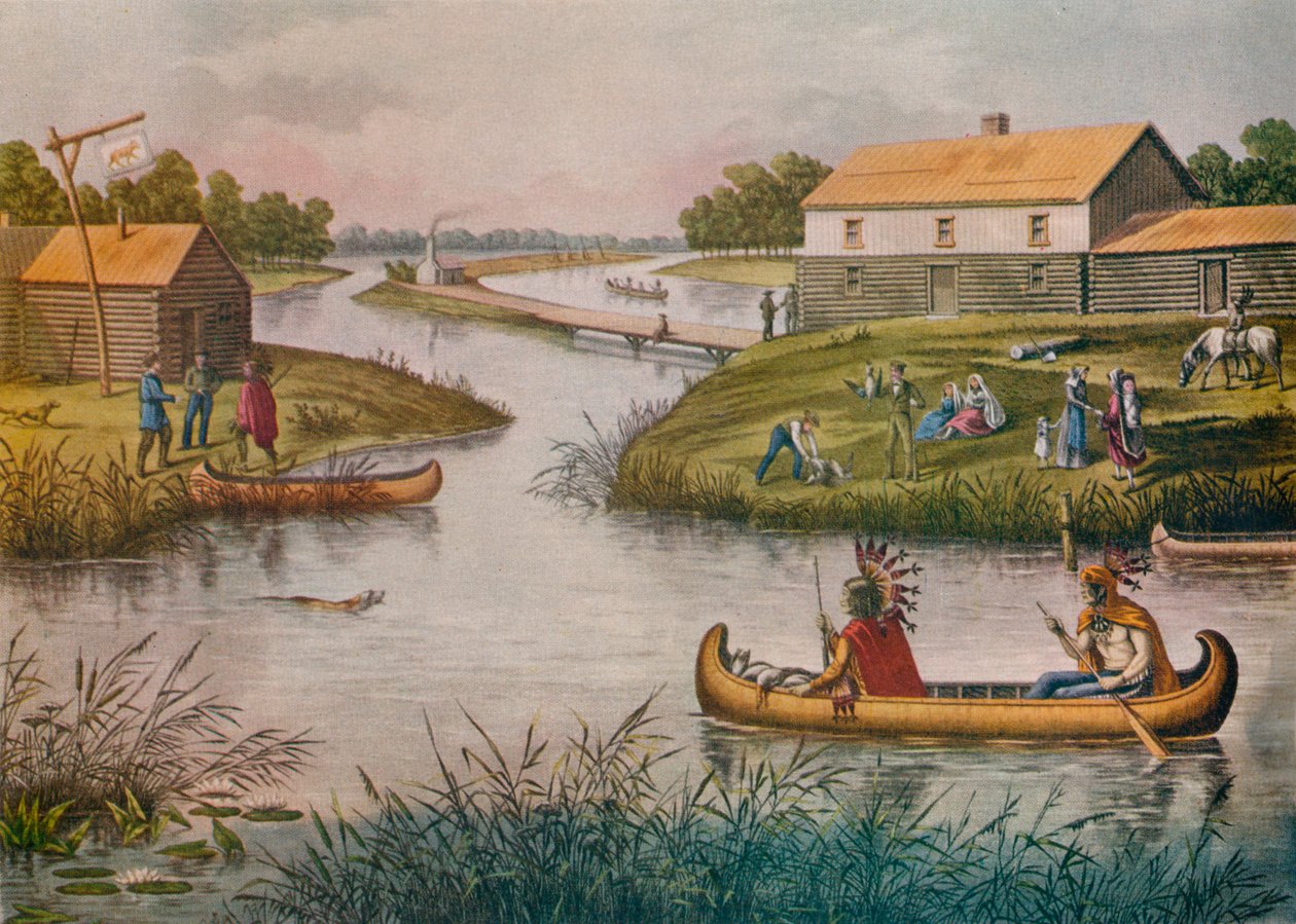 "Chicago vuonna 1833", c1 tekijältä Raoul Varin