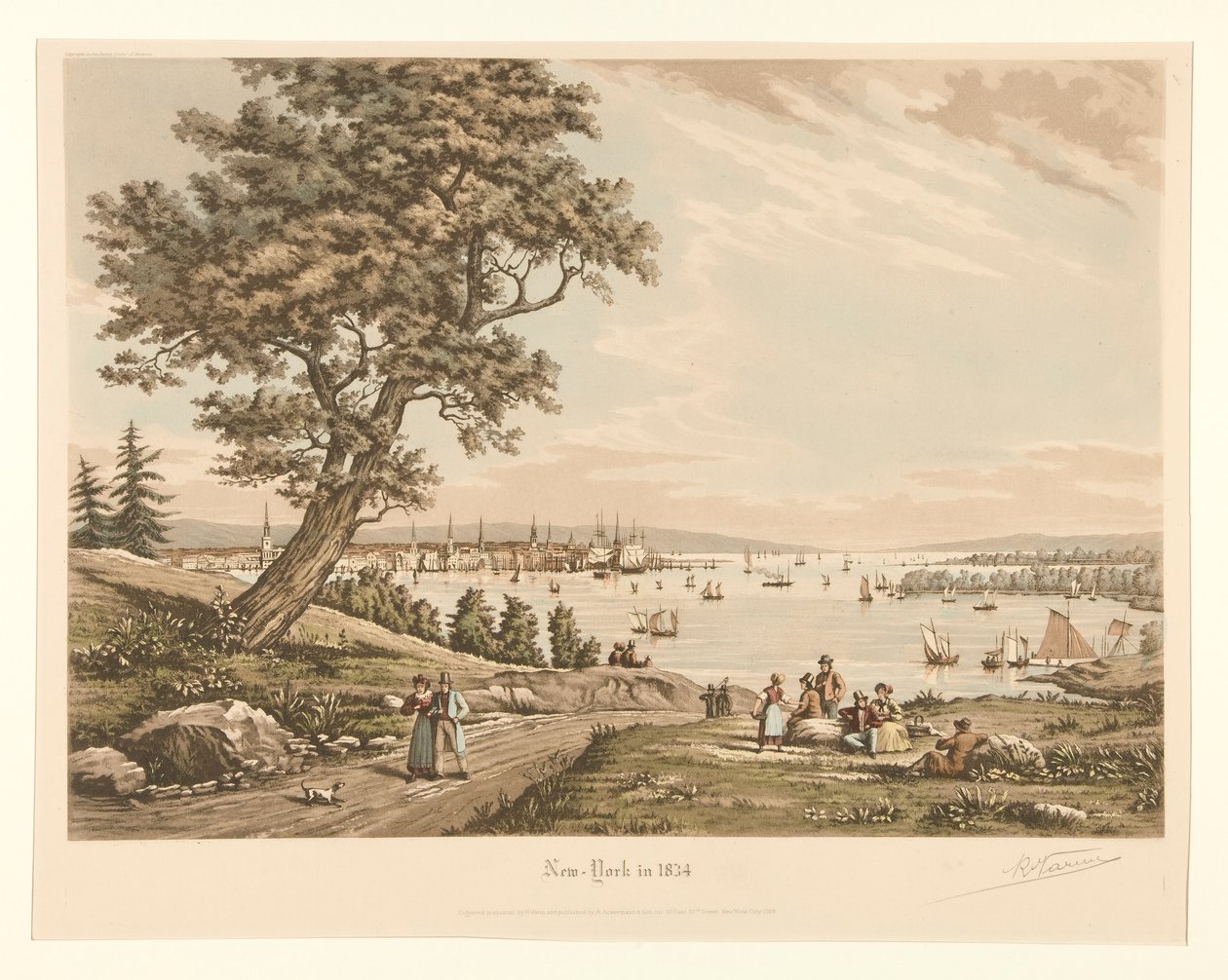 New Yorkissa vuonna 1834 tekijältä Raoul Varin