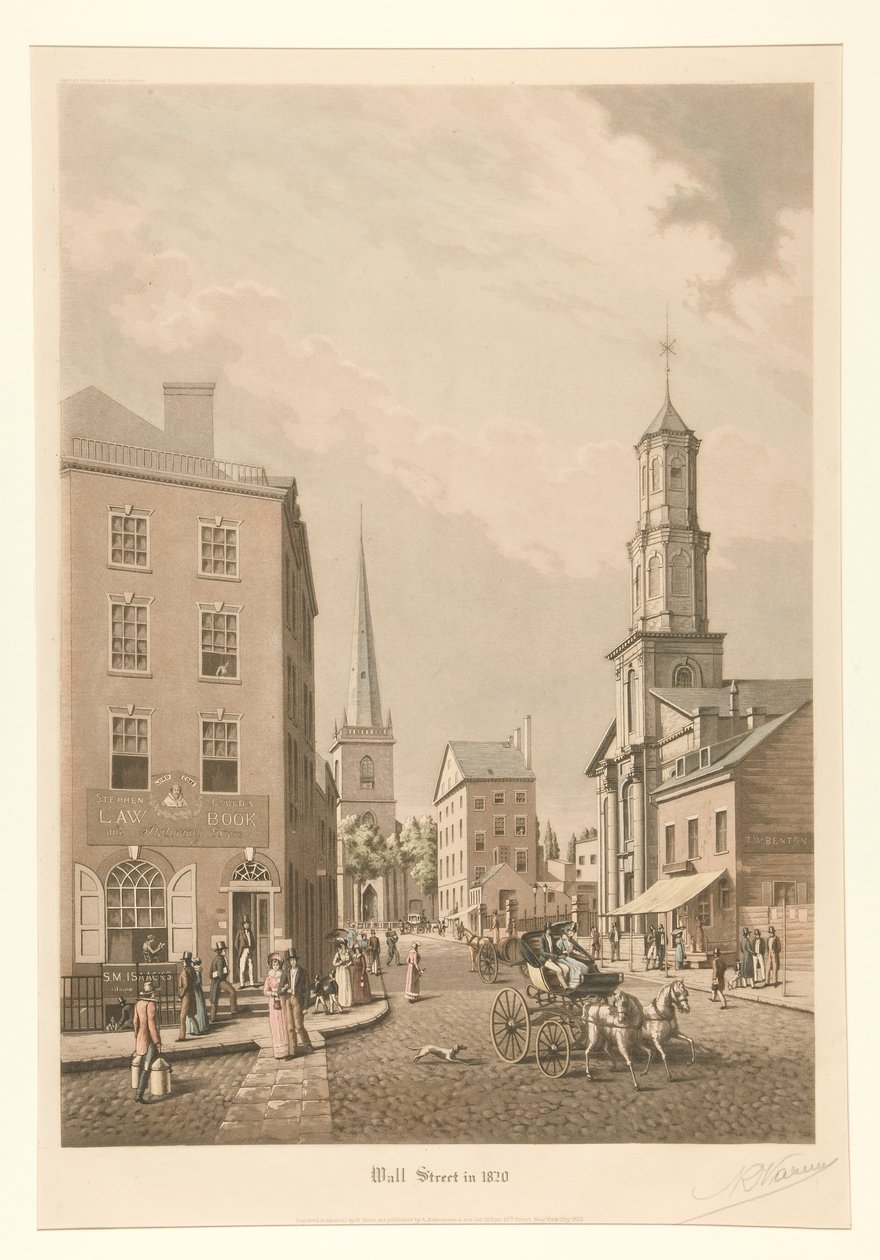 Wall Street vuonna 1820 tekijältä Raoul Varin