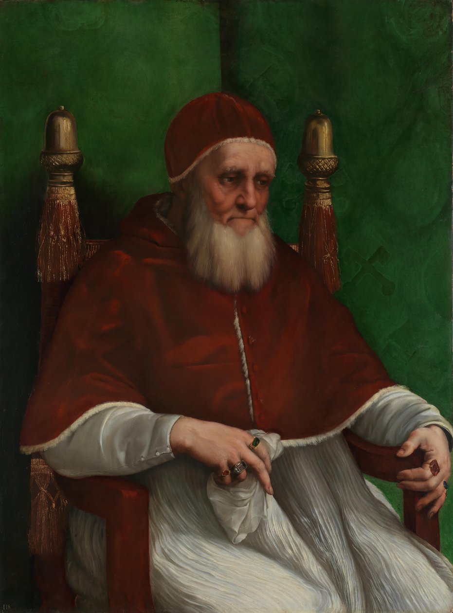 Paavi Julius II: n muotokuva tekijältä Raffaello Sanzio Raphael