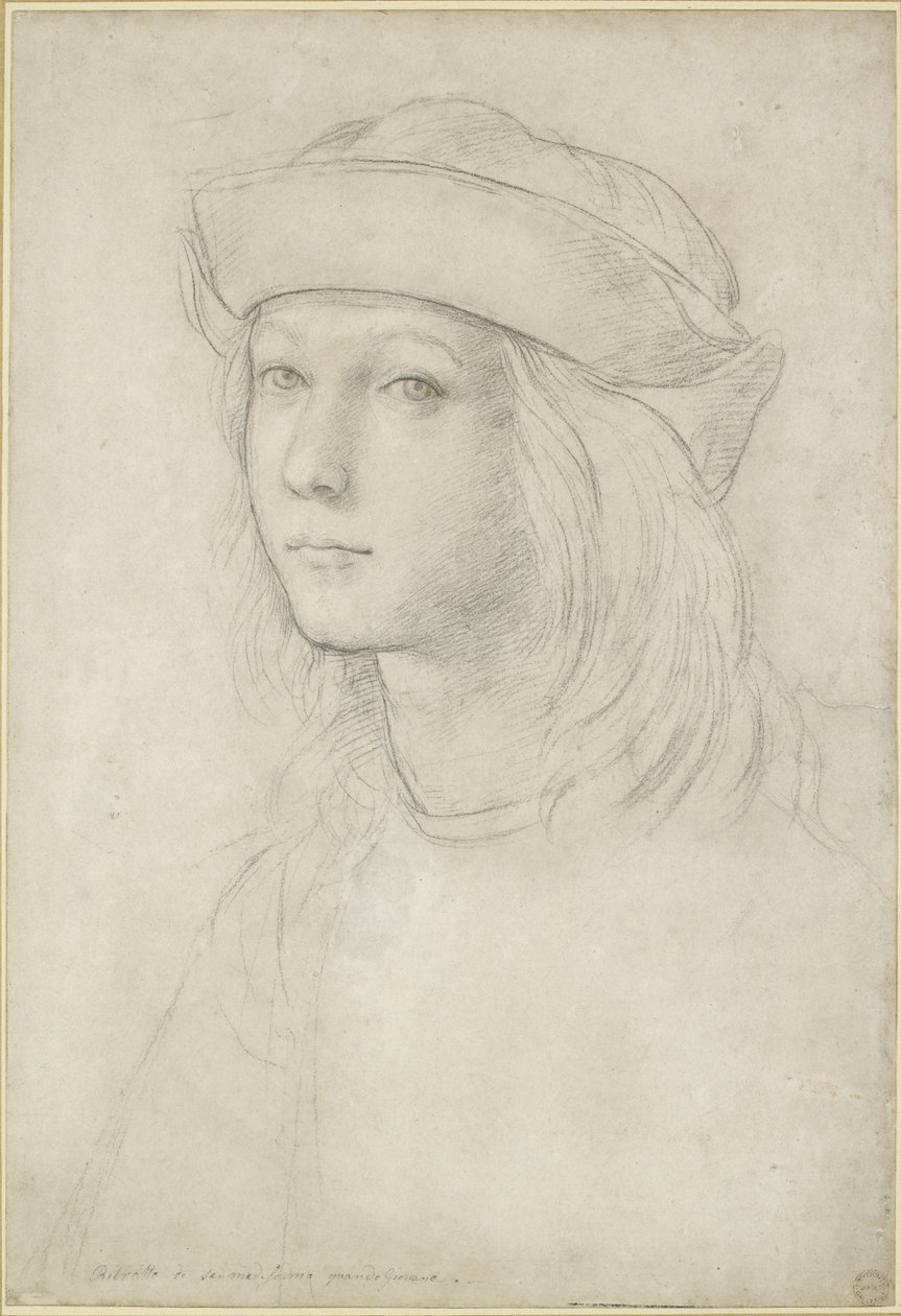 Tuntemattoman nuoren muotokuva, mahdollisesti omakuva, WA1846.158 tekijältä Raffaello Sanzio Raphael