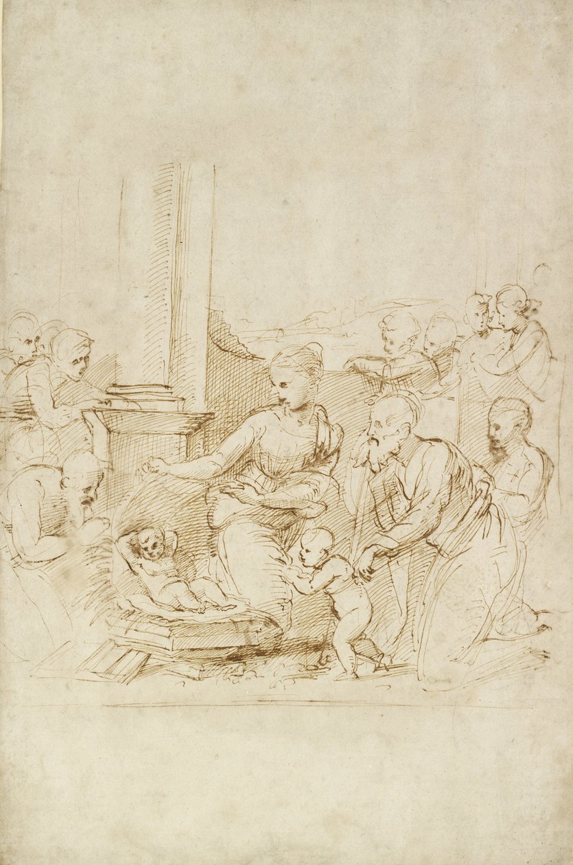 Paimenten palvonta, WA1846.205 tekijältä Raffaello Sanzio Raphael