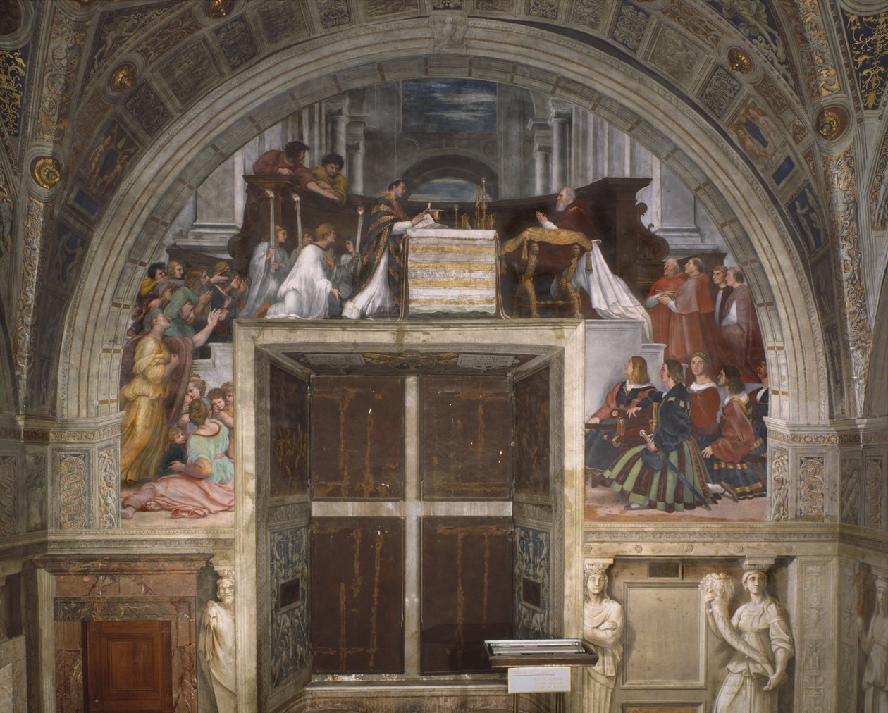 Messu Bolsenassa, Heliodoruksen huone, 1512-14 tekijältä Raffaello Sanzio Raphael