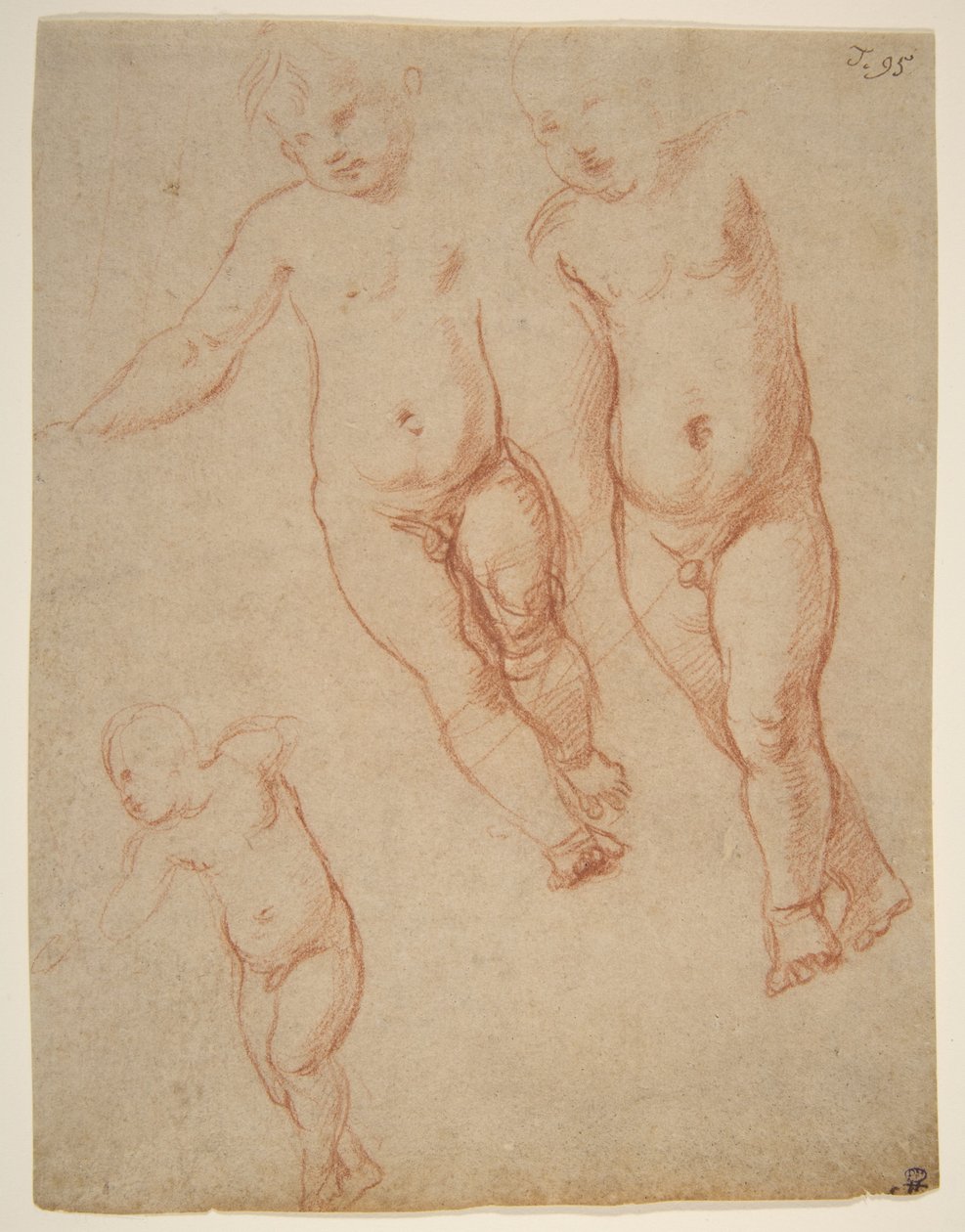 Studies of the Christ Child, 1513–1514 (liitu paperille) tekijältä Raffaello Sanzio Raphael