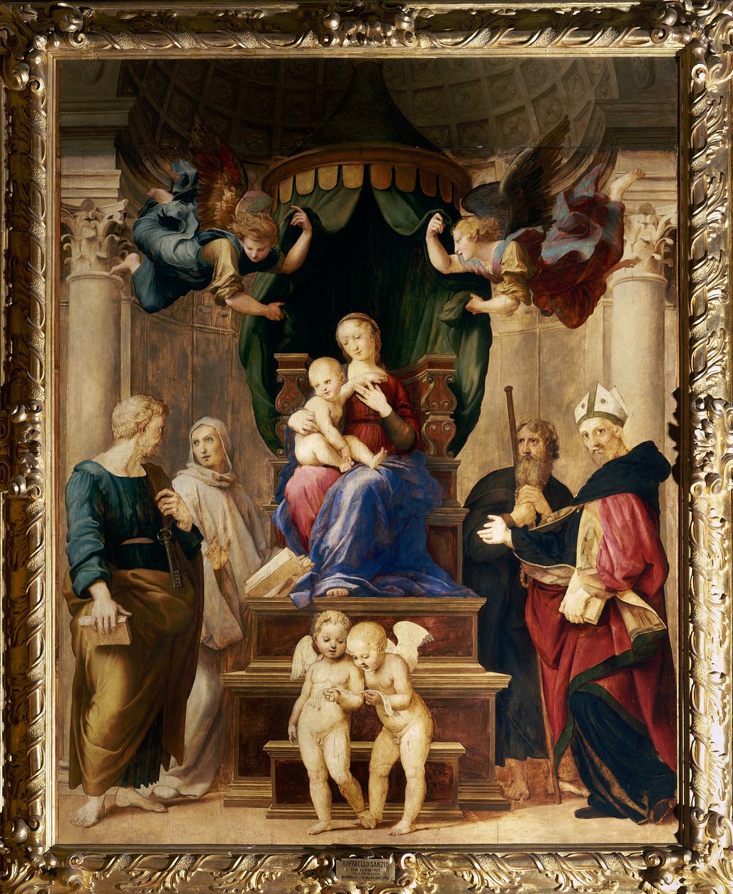 Baldacchinon Madonna, noin 1507 tekijältä Raffaello Sanzio Raphael