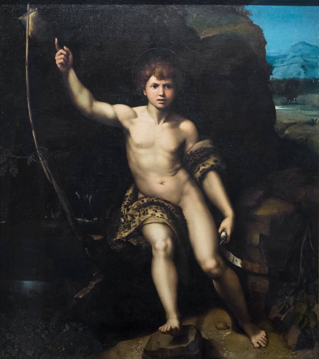 Pyhä Johannes Kastaja tekijältä Raphael (1483 1520) (& studio)