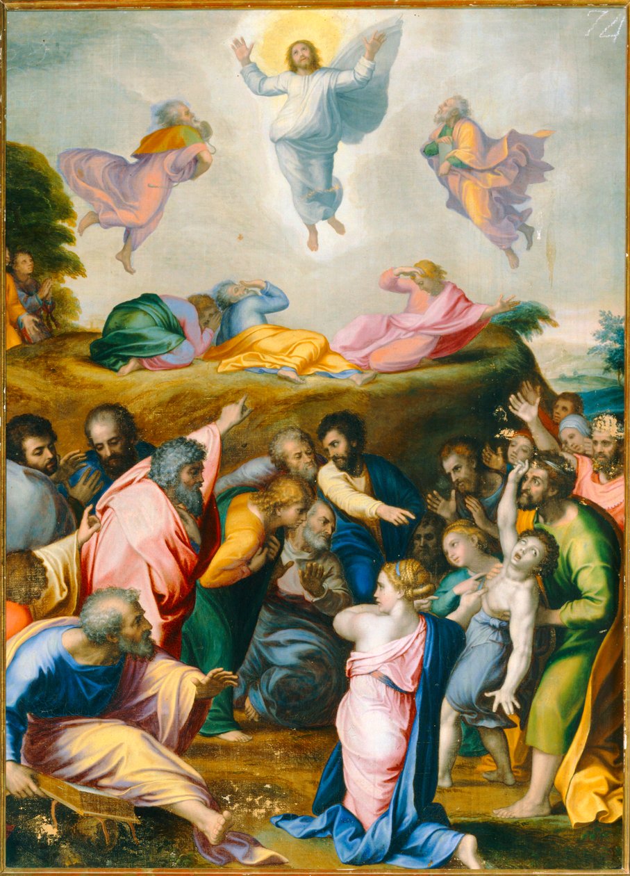 Jeesuksen kirkastuminen (maalaus) tekijältä Raphael (1483 1520)