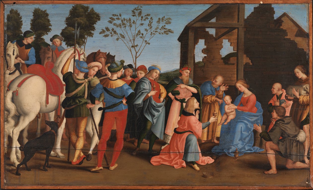 Kuninkaiden palvonta tekijältä Raphael (1483 1520) (after)