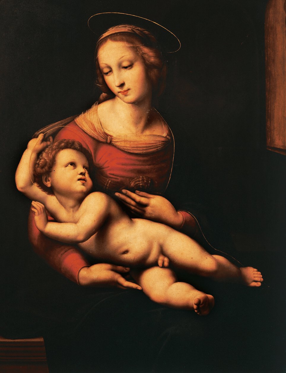 Raphael Sanzion (1483-1520) Bridgewater Madonna (Madonna ja lapsi), öljy kankaalle, 81x56 cm tekijältä Raphael (1483 1520)