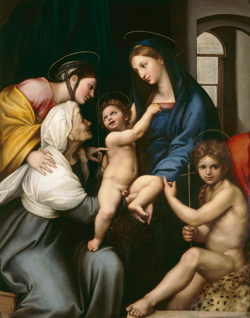 Kankaan Madonna, n. 1514 (öljy paneelille) tekijältä Raphael