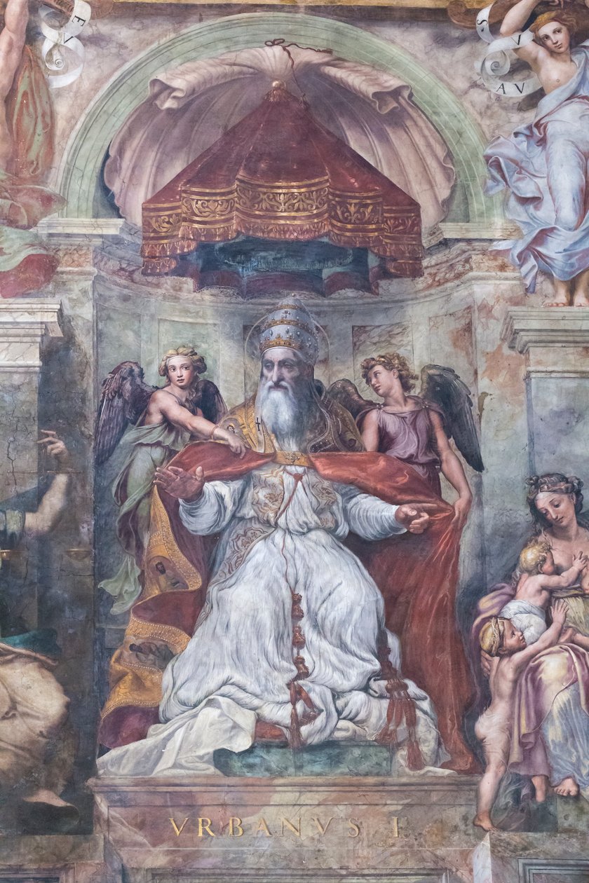 Paavi Urbanus I oikeuden ja hyväntekeväisyyden välissä tekijältä Raphael (1483 1520)