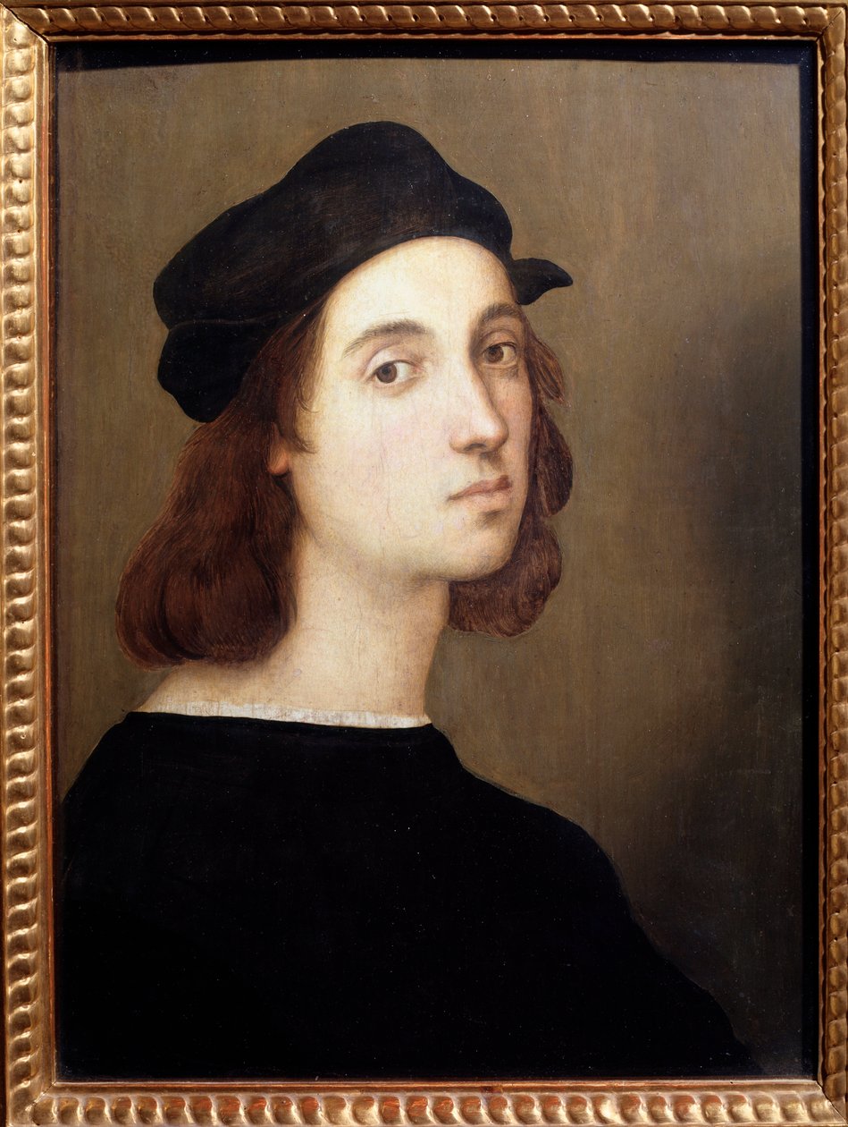 Omakuva - öljy puulle, n. 1504-1506 tekijältä Raphael