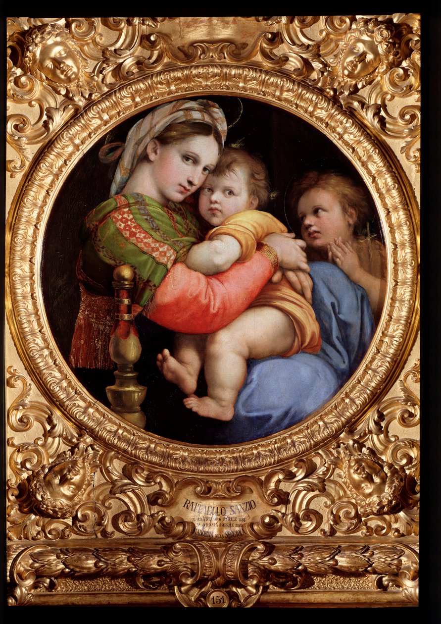Tuolin madonna - öljy puulle tekijältä Raphael