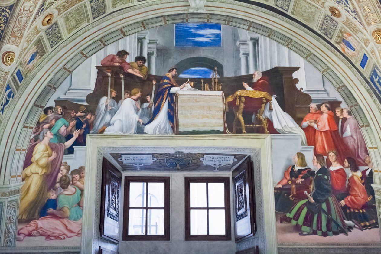 Messu Bolsenassa, Heliodoruksen huoneessa tekijältä Raphael (1483 1520)