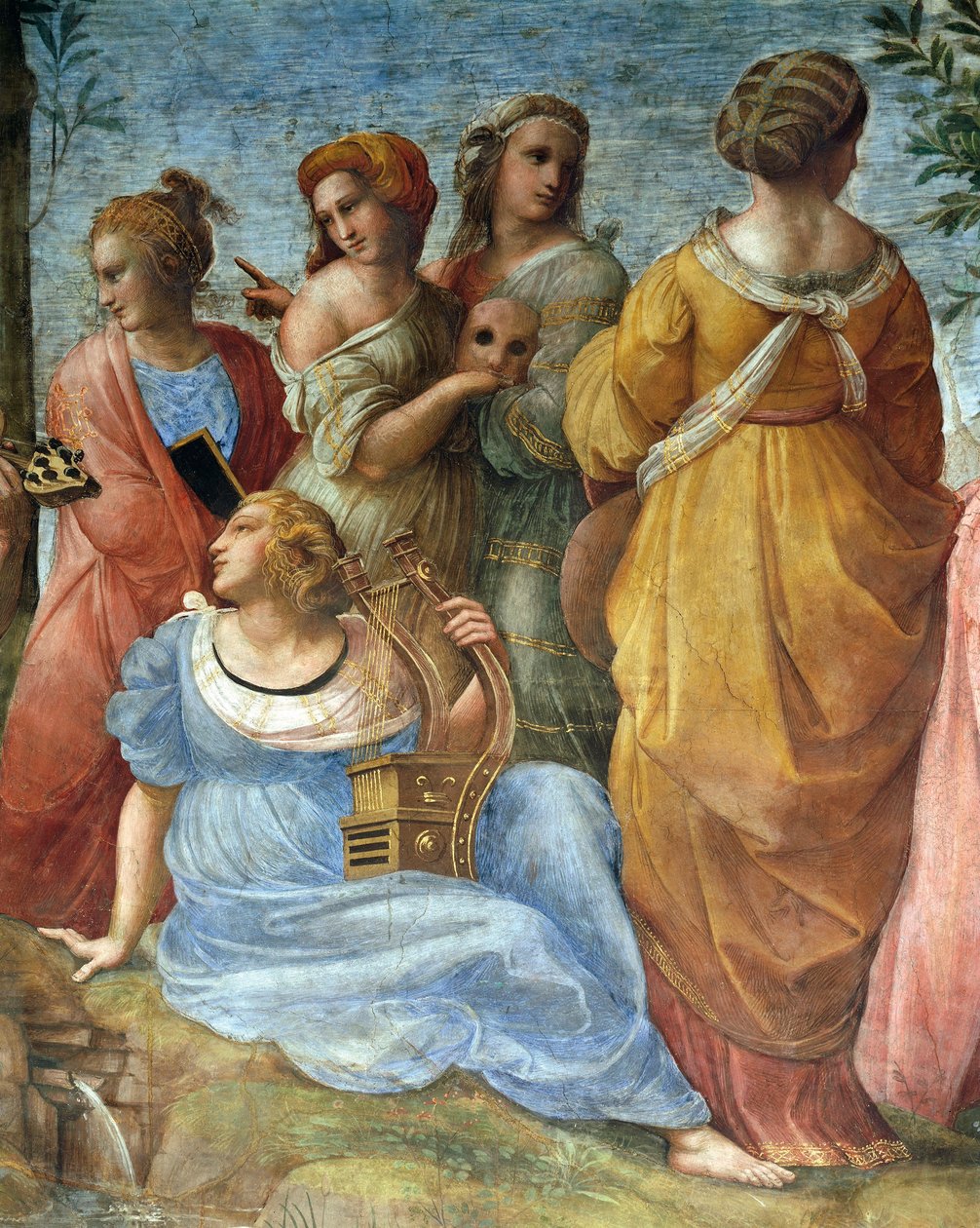 Muusat, Parnassuksen yksityiskohta tekijältä Raphael (1483 1520)