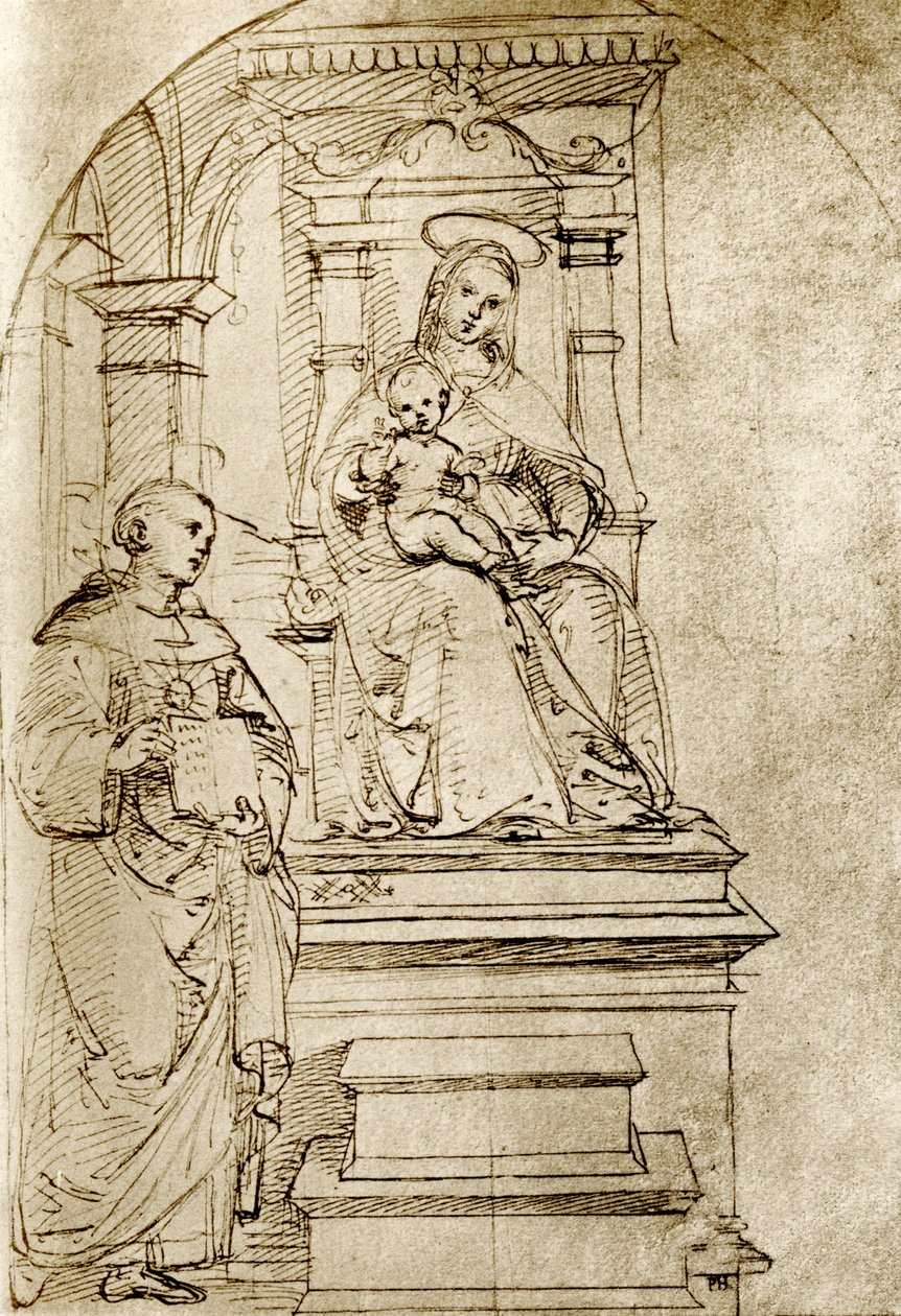 Kruunattu Madonna tekijältä Raffaello Sanzio Raphael