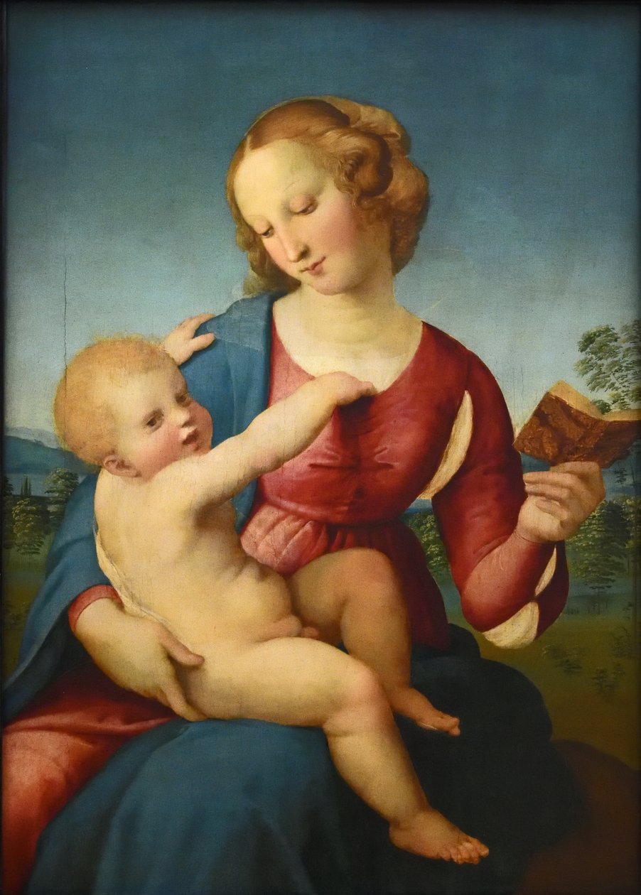 Saksan kieli:  Maria lapsen kanssa / Madonna Colonna Colonna Colonna Madonna tekijältä Raphael