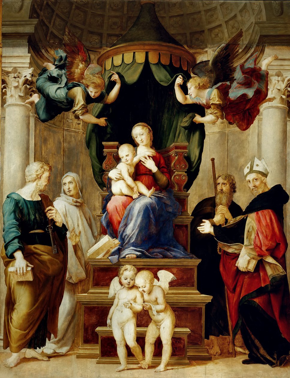 Baldacchinon Madonna, noin 1506-1508. tekijältä Raphael