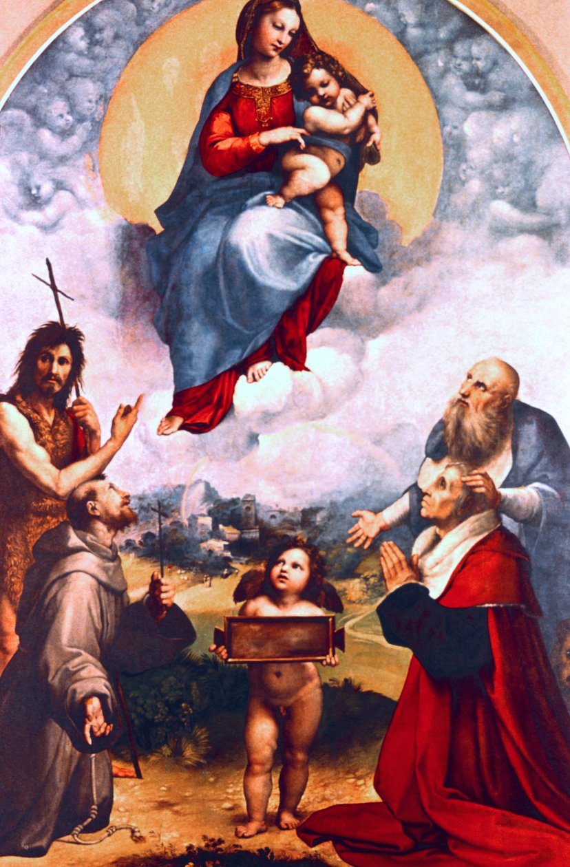 Madonna Folignosta, c1511-1512 tekijältä Raffaello Sanzio Raphael
