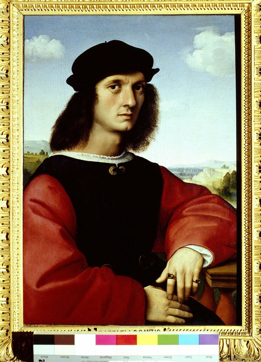 Agnolo Donin muotokuva, 1505-1506 Rafaelin maalaus tekijältä Raphael