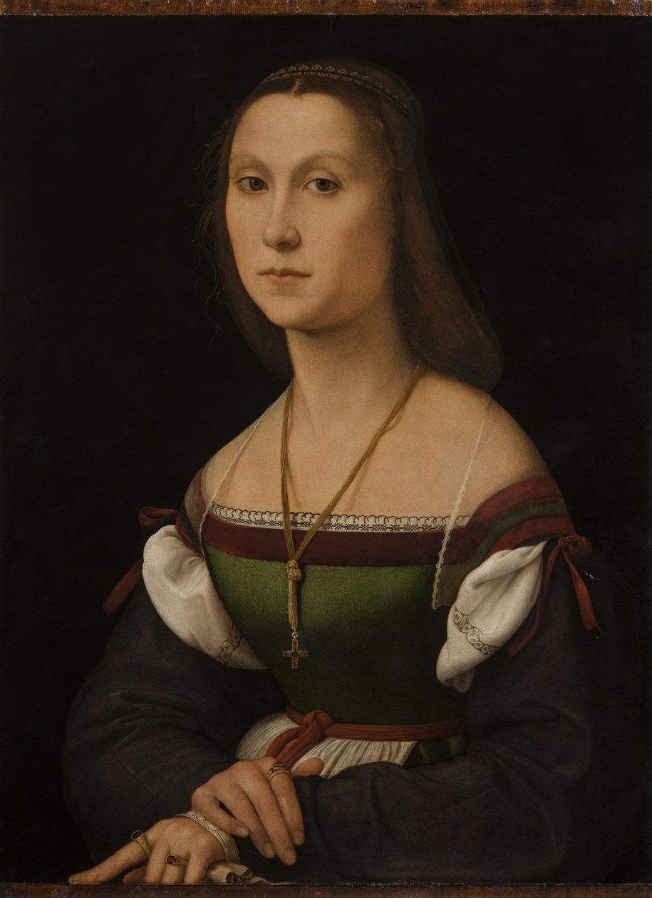 Nuoren naisen muotokuva La Muta, noin 1507. tekijältä Raphael