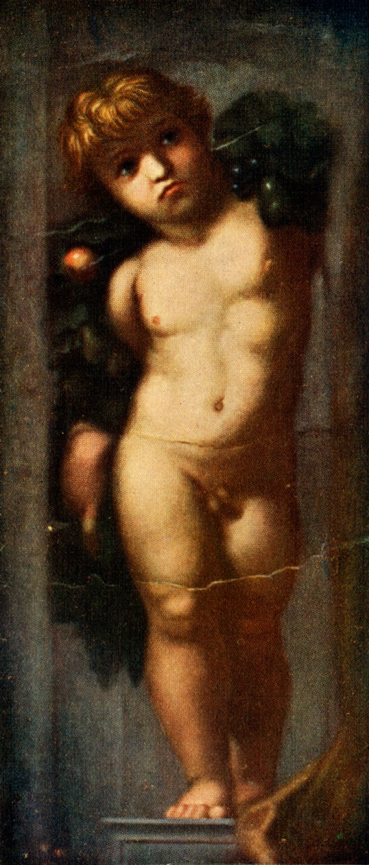 Putto Garlandin kanssa, c1510, c1912 tekijältä Raffaello Sanzio Raphael