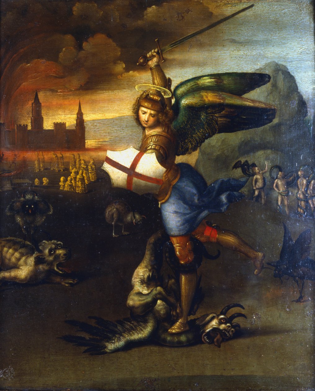 "Sant Miquel Arcàngel", c1503-1504 finlandès tekijältä Raphael