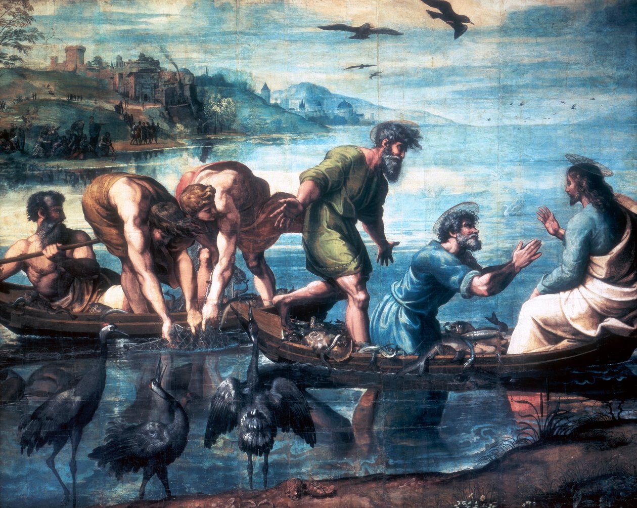 "Ihmeellinen kalojen luonnos", 1515 tekijältä Raphael