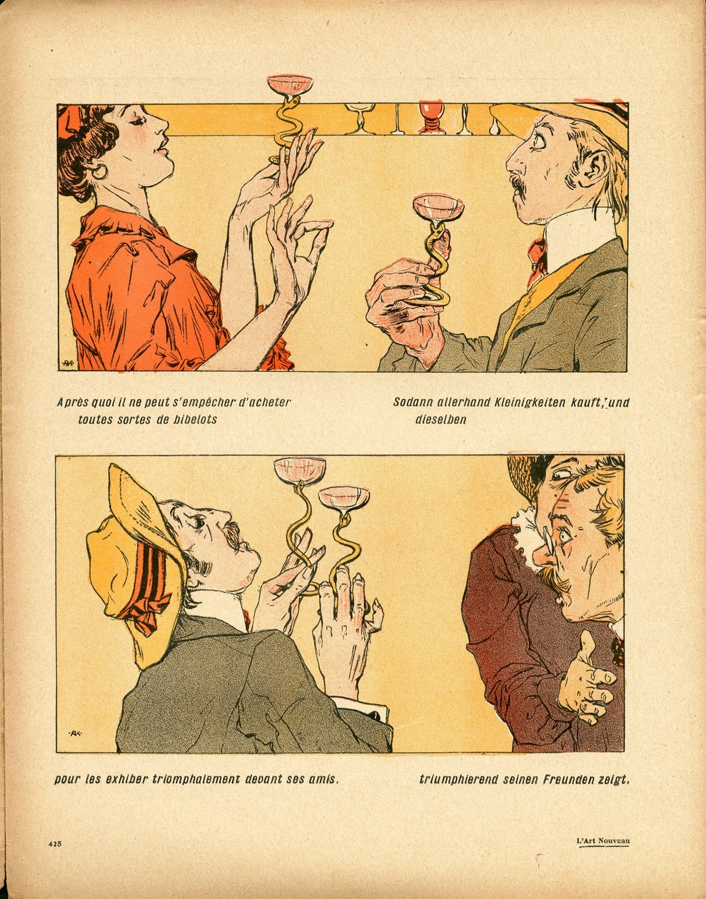 Voilautanen, numero 339, satiirinen väri tekijältä Raphael Kirchner