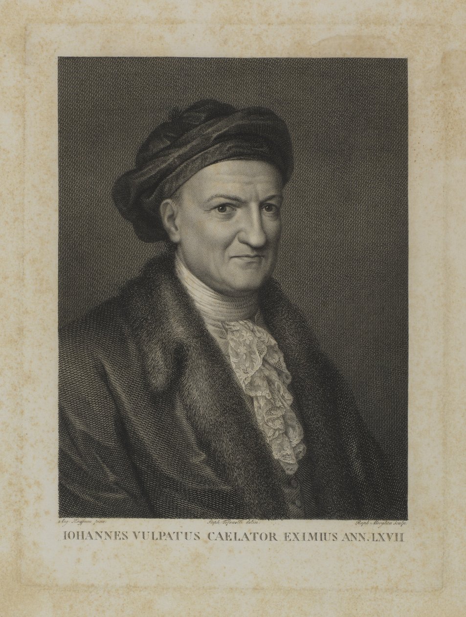 Johannes Vulpatus Caelator Eximus Ann. LXVII tekijältä Raphael Morghen
