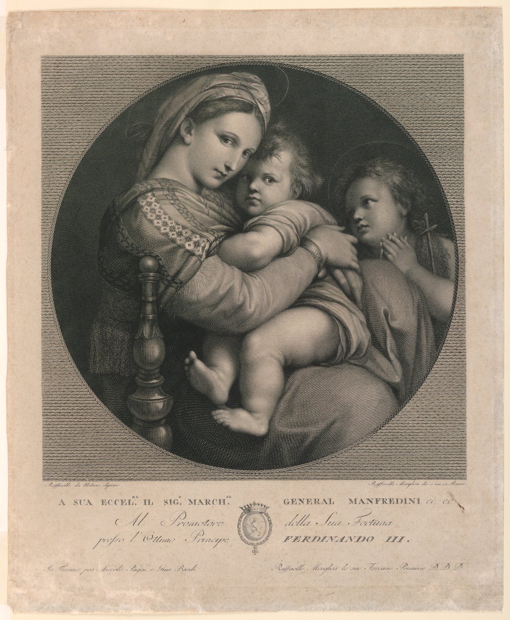 Tuolin Madonna tekijältä Raphael Morghen