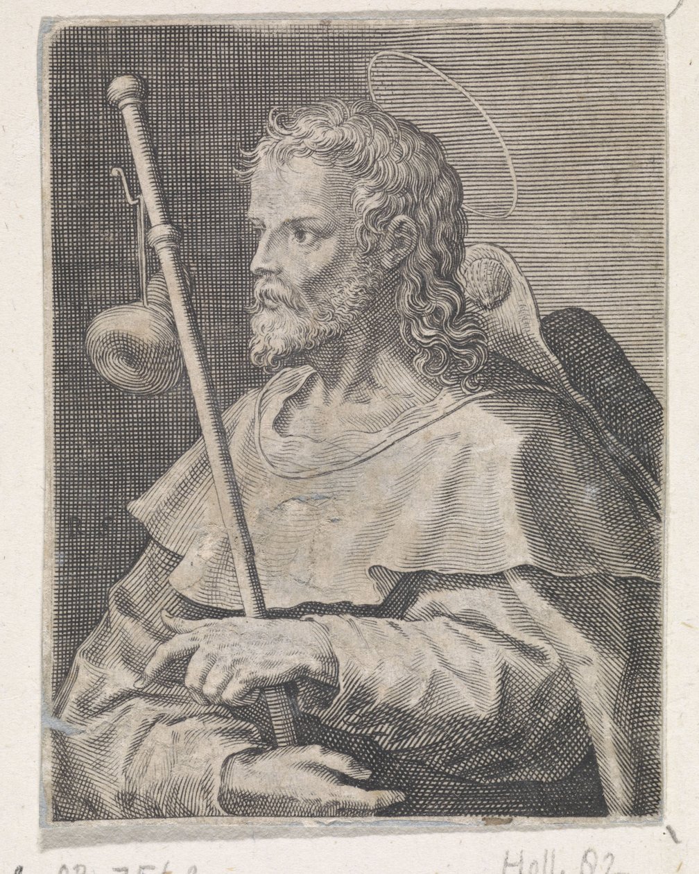 Apostoli Jaakob Suurempi Kristus, Maria ja kaksitoista apostolia (sarjan nimi) tekijältä Raphaël Sadeler (I)