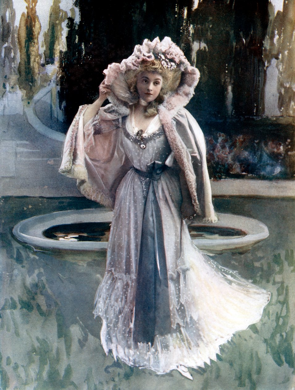 Gabrielle Rejane elokuvassa Sylvie, 1902. tekijältä Rautlinger