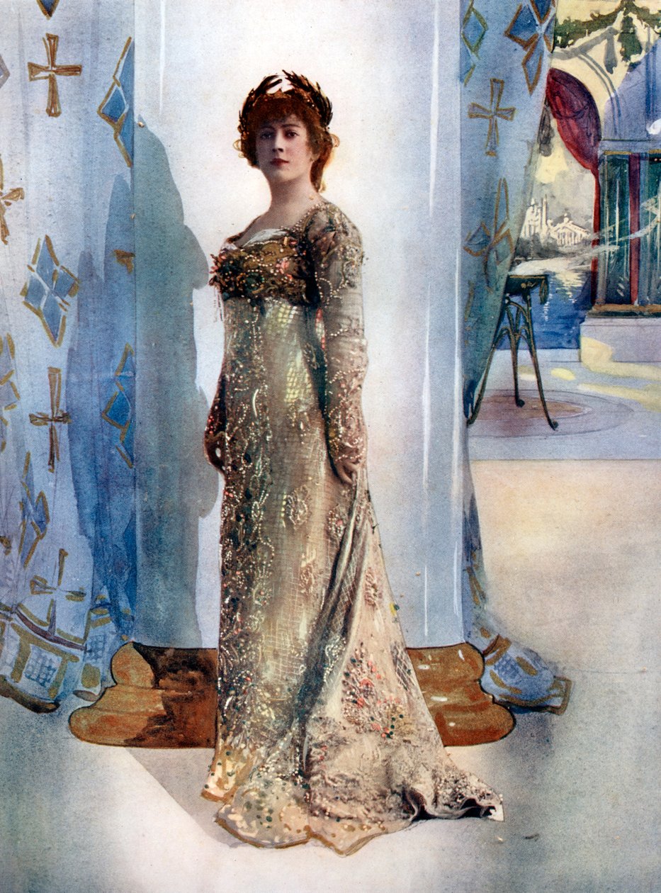 Jane Hading elokuvassa Plus que Rene, c1902 tekijältä Rautlinger