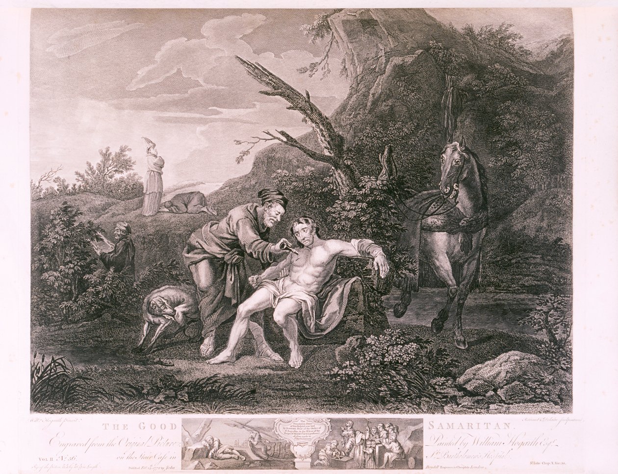 Laupias samarialainen, 1772 tekijältä Ravend