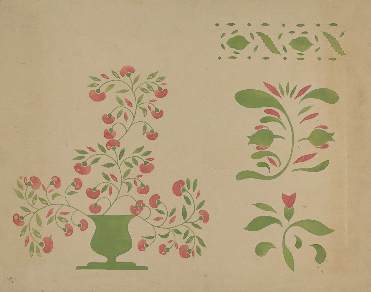 Stensiliseinäkoriste, c. 1936. tekijältä Ray Holden